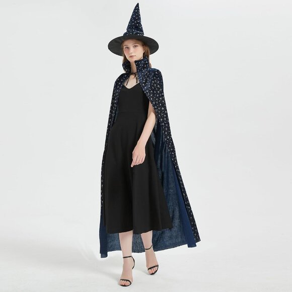 Halloween Costumes for Women Adult Clock Durable Cosplay Vampire Cape - Picture 2 of 6